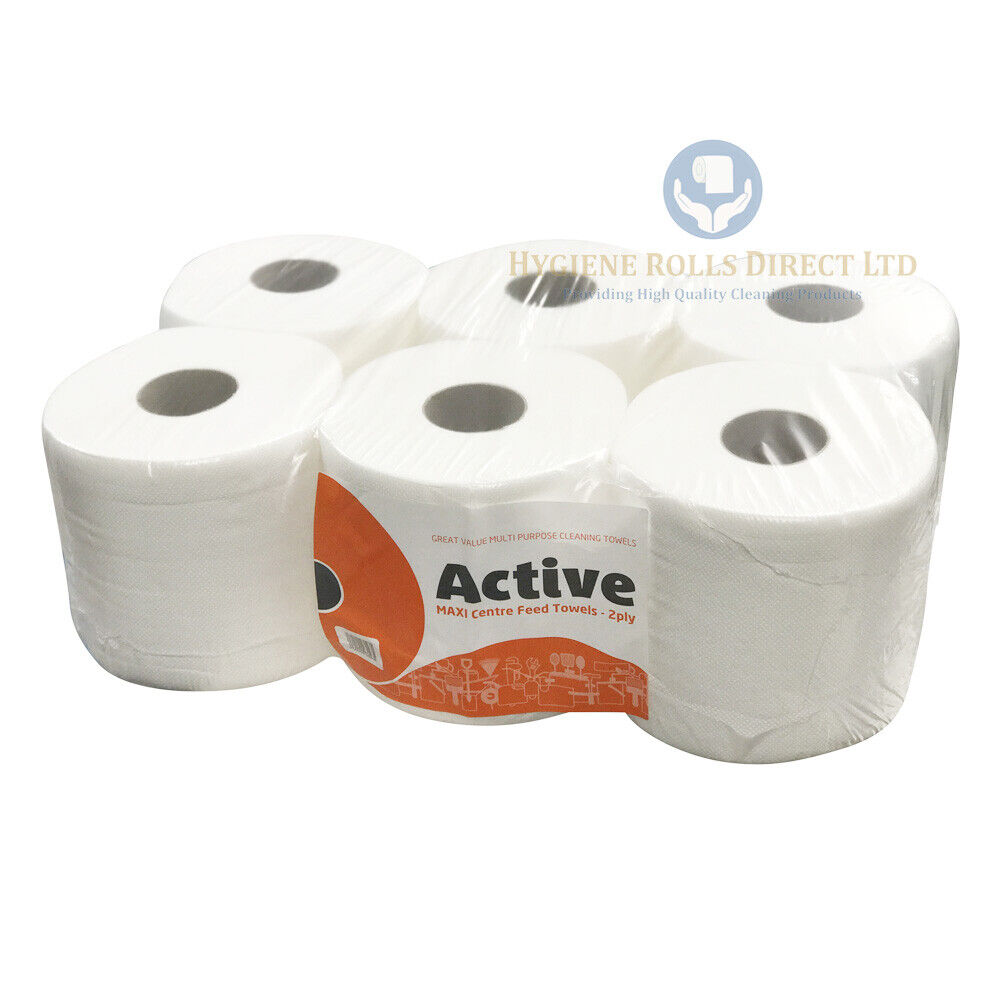 Active Centre Feed Rolls 2Ply White Kitchen Towel