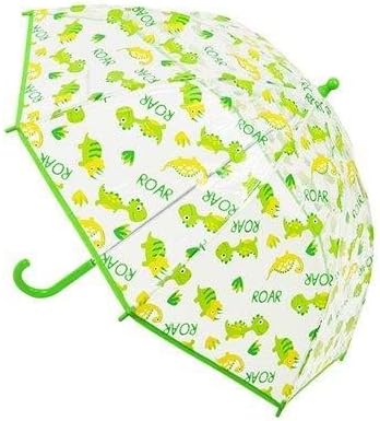 Childrens Dinosaur Green Dome Umbrella Brolly