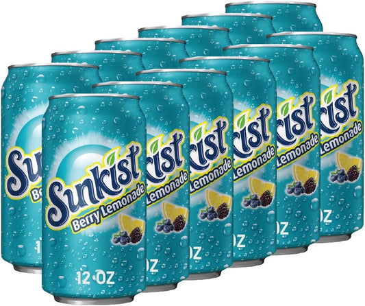 Sunkist Berry Lemonade, 12 oz, 12 Pack&nbsp;