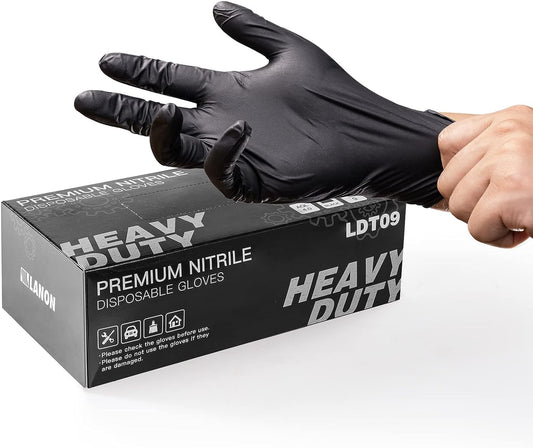 Nitrile Gloves Black - Pack of 100