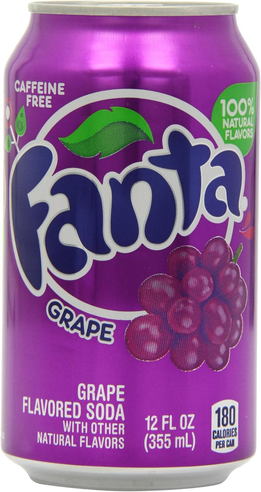 Fanta Grape Soda Can 355ml (Pack of 12)